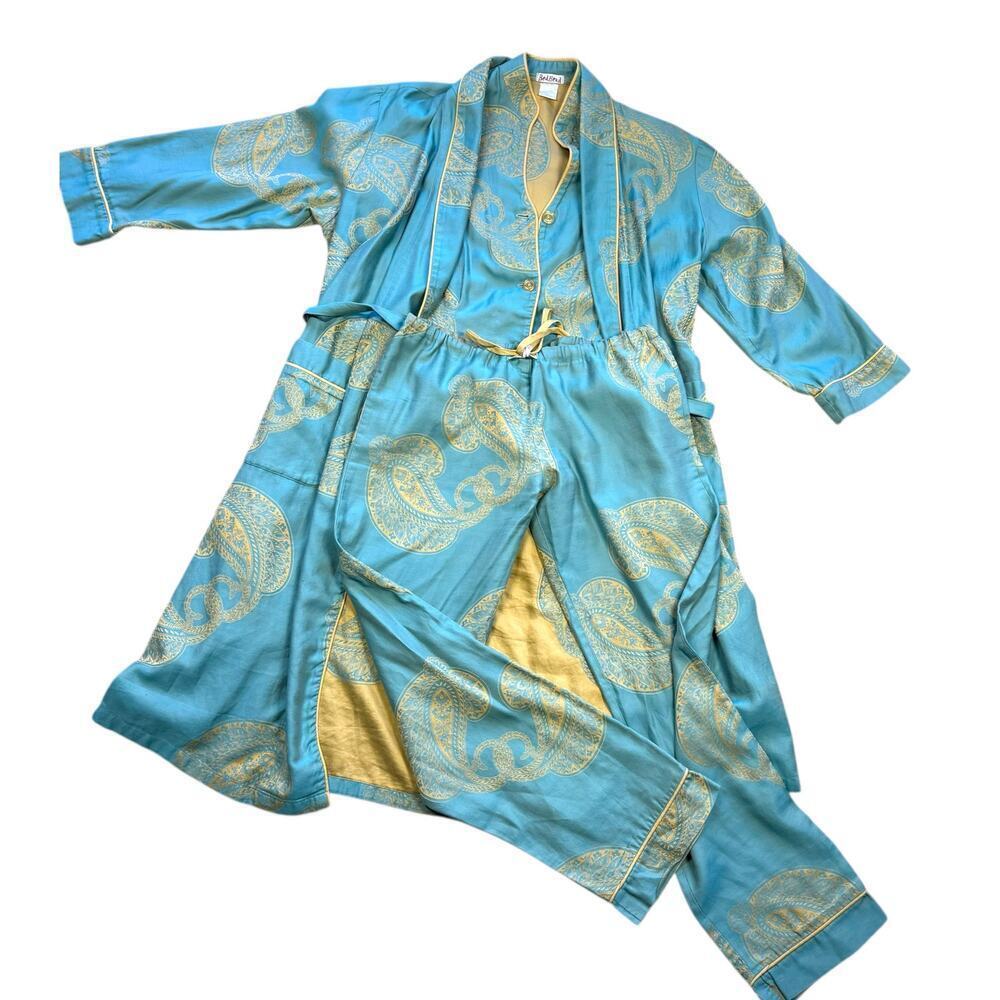 BedHead y2k Vintage Kimono Inspired Robe + Two Piece Pajama Set Small / Medium - Picture 2 of 15